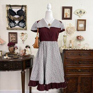 vintage handmade twee girly grunge babydoll dress